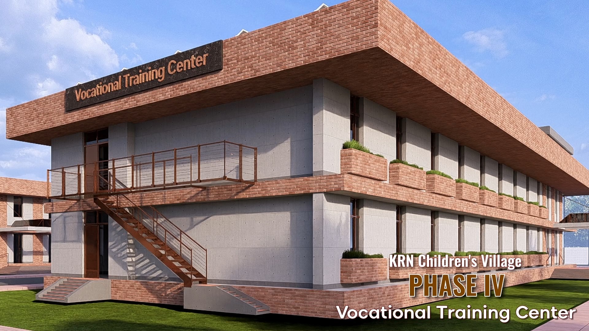 KRN Vocational Training Center — KRN Children's Village architectural rendering