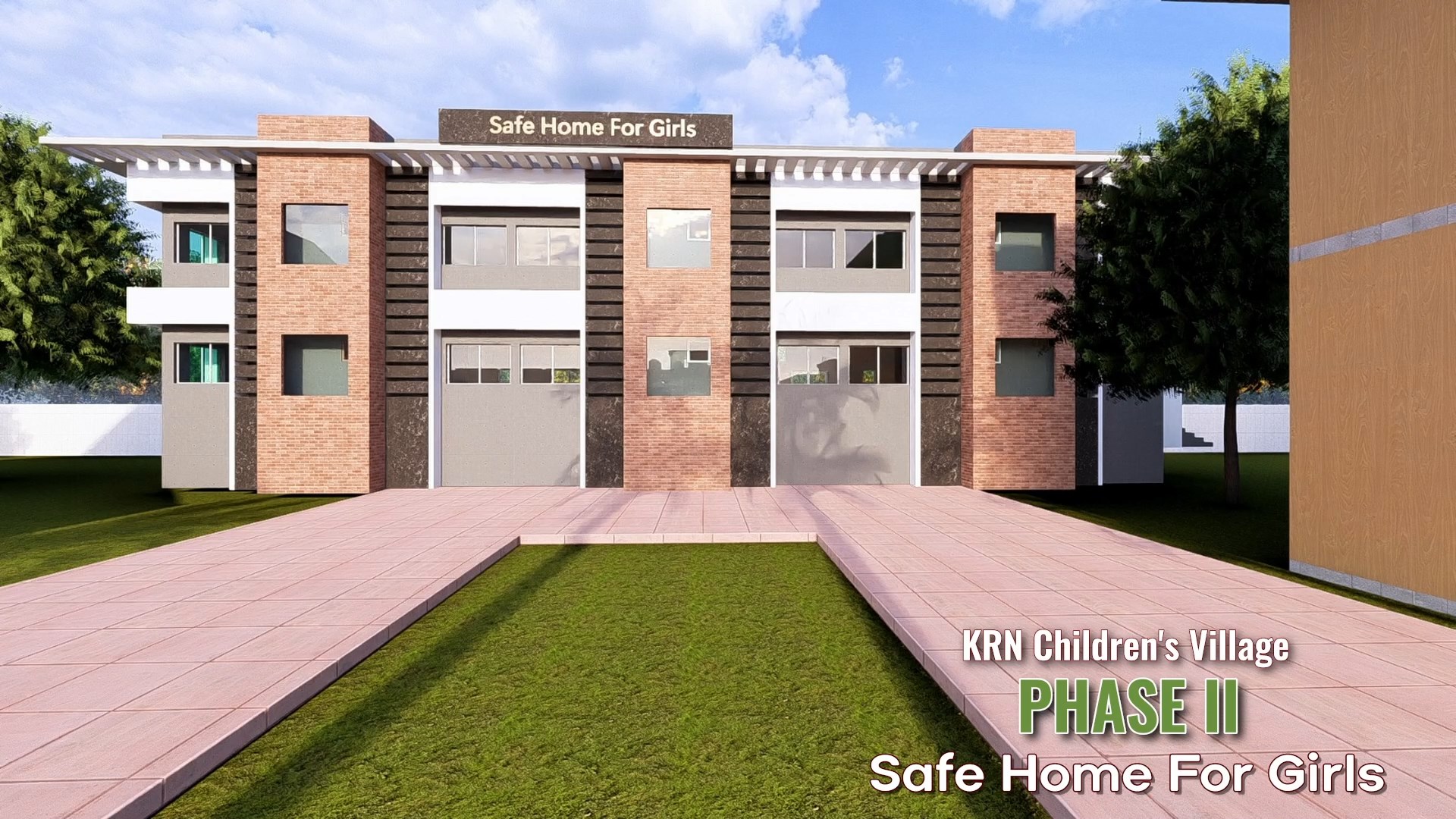 Alternative Care Home for Girls — KRN Children's Village architectural rendering