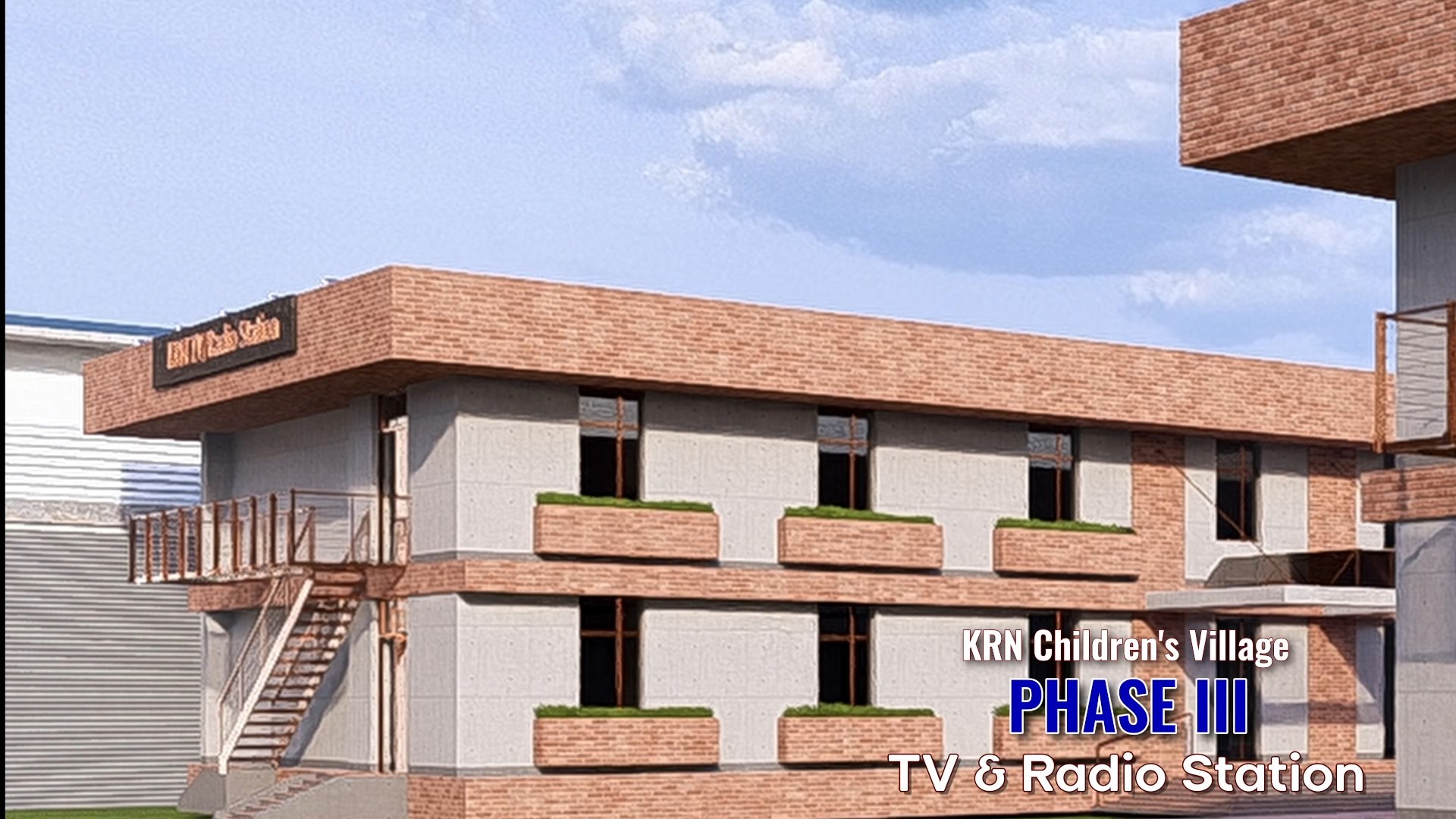 KRN TV & Radio Station — KRN Children's Village architectural rendering