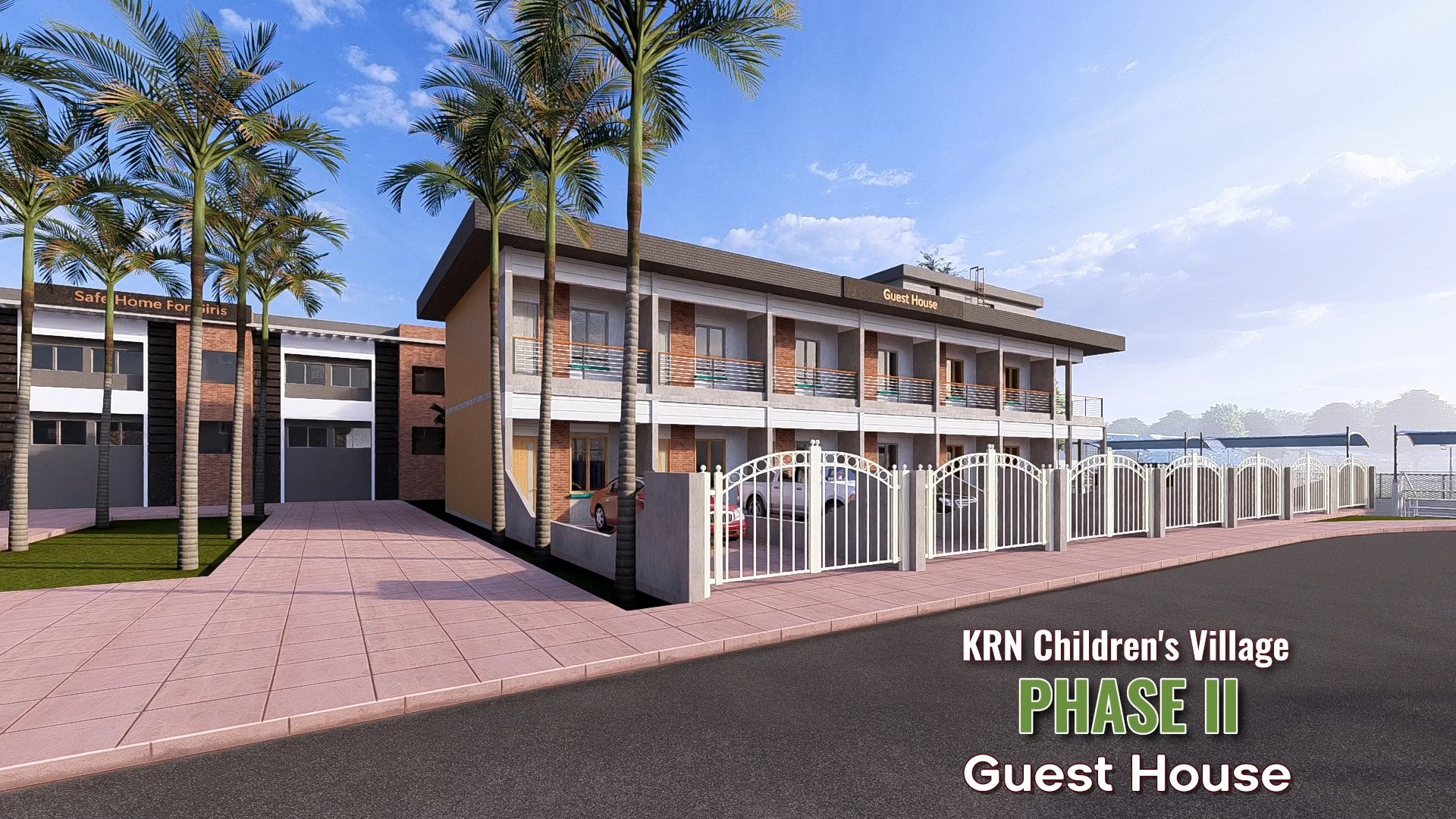 Guest House — KRN Children's Village architectural rendering
