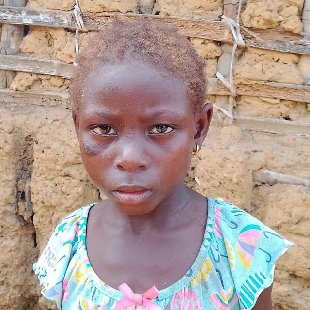 Hawa S., age 9, in Malema, Liberia