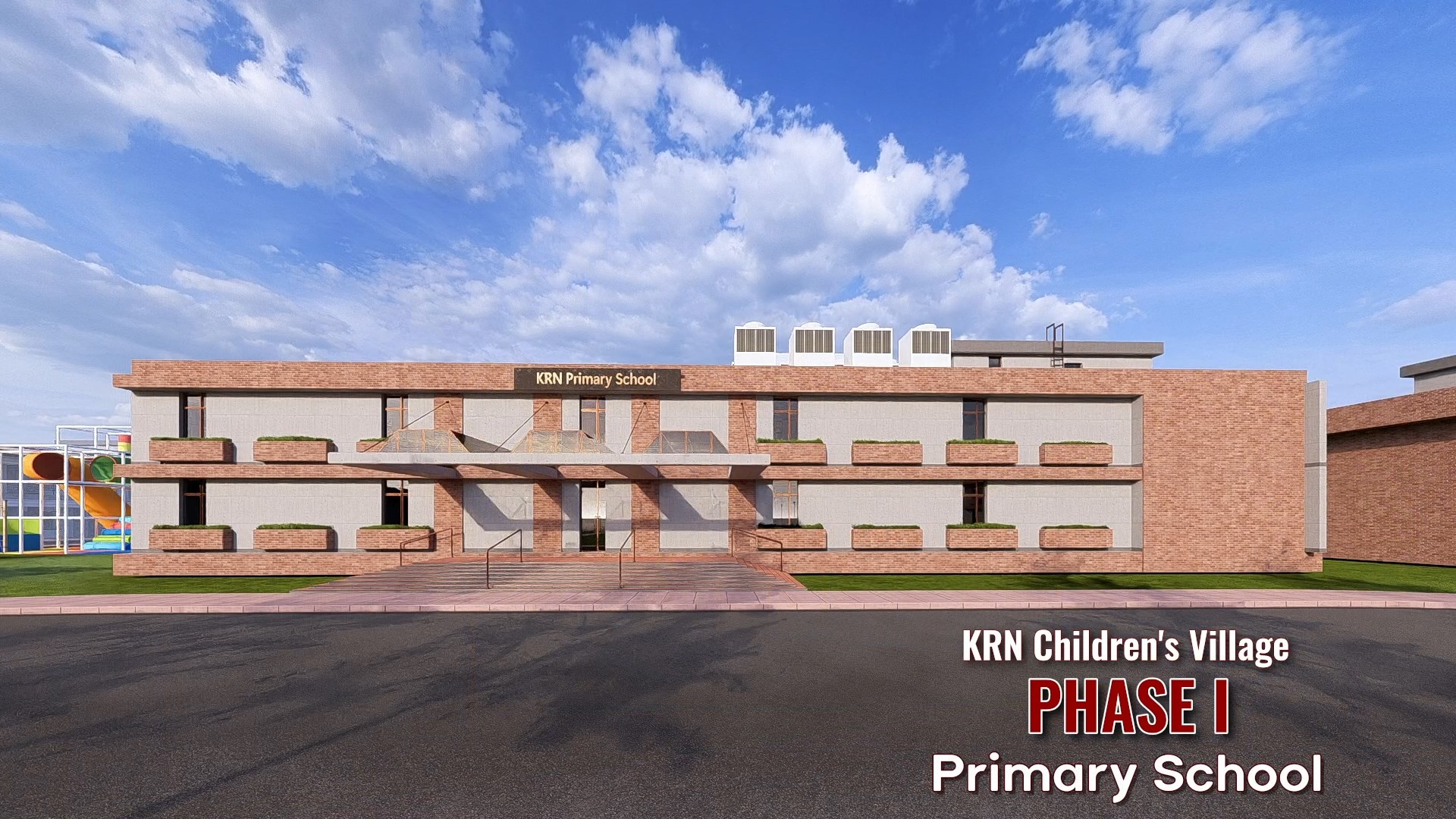 Primary School Recreation Area — KRN Children's Village architectural rendering