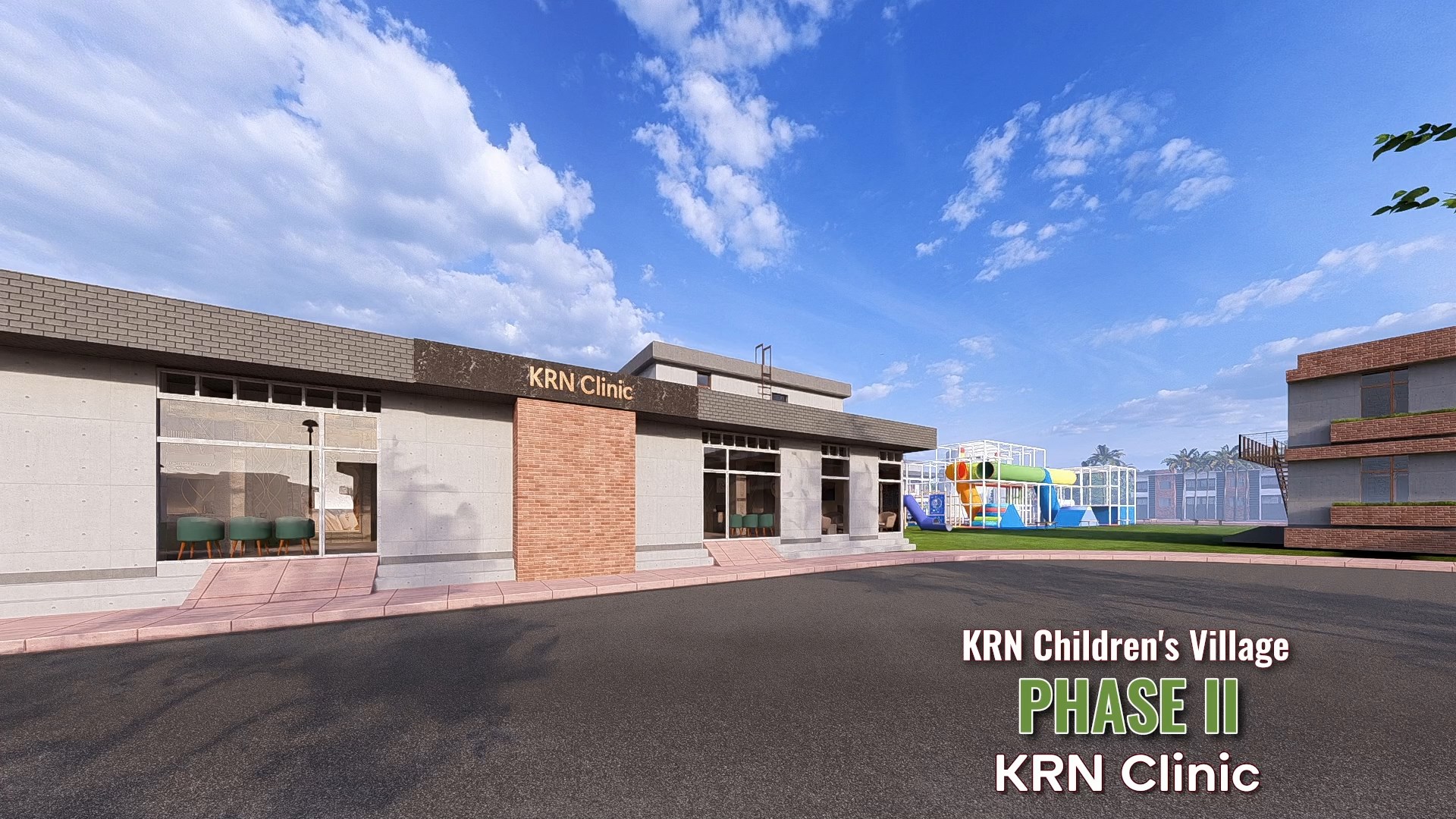 KRN Clinic — KRN Children's Village architectural rendering